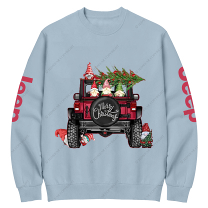 Funny Merry Christmas Tree Jp Crew Neck Sweatshirt