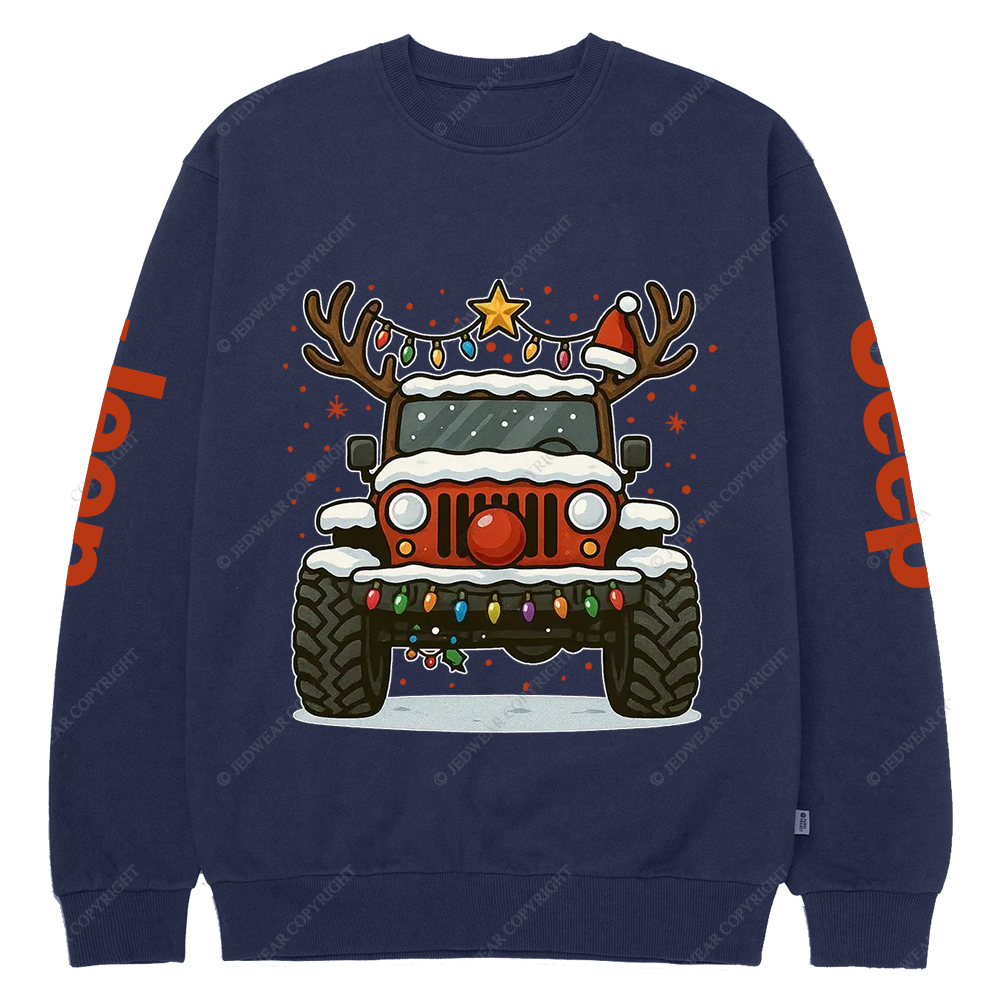 Off-Road Merry Christmas Jp Crew Neck Sweatshirt