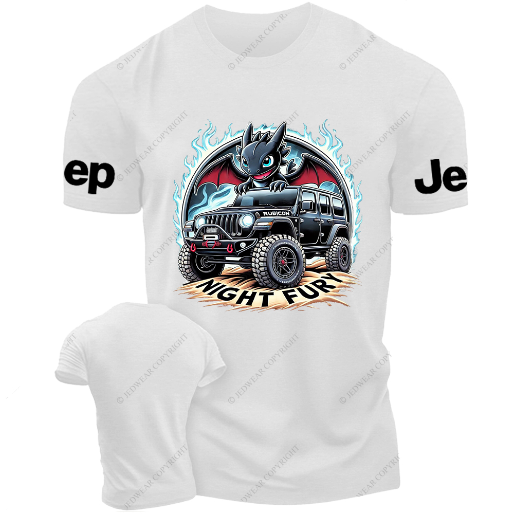 Night Fury Halloween A Little Bat Is Driving Rubicon Jp T-Shirt