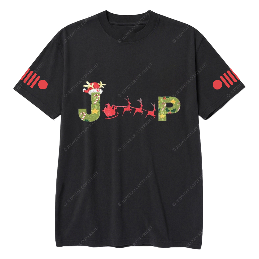 Merry Christmas Elk Sleigh Jp T-Shirt