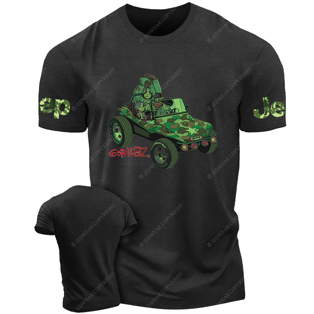 Gorillaz Green Car Jp T-Shirt