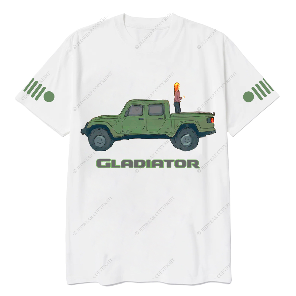 Gladiator Girl Colorful Hand-Painted Jp T-Shirt