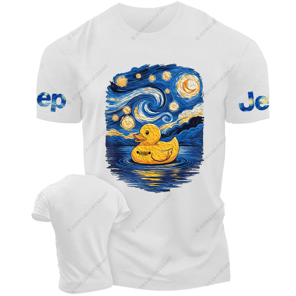 Starry Night Rubber Bath Duck Van Gogh Jp T-Shirt