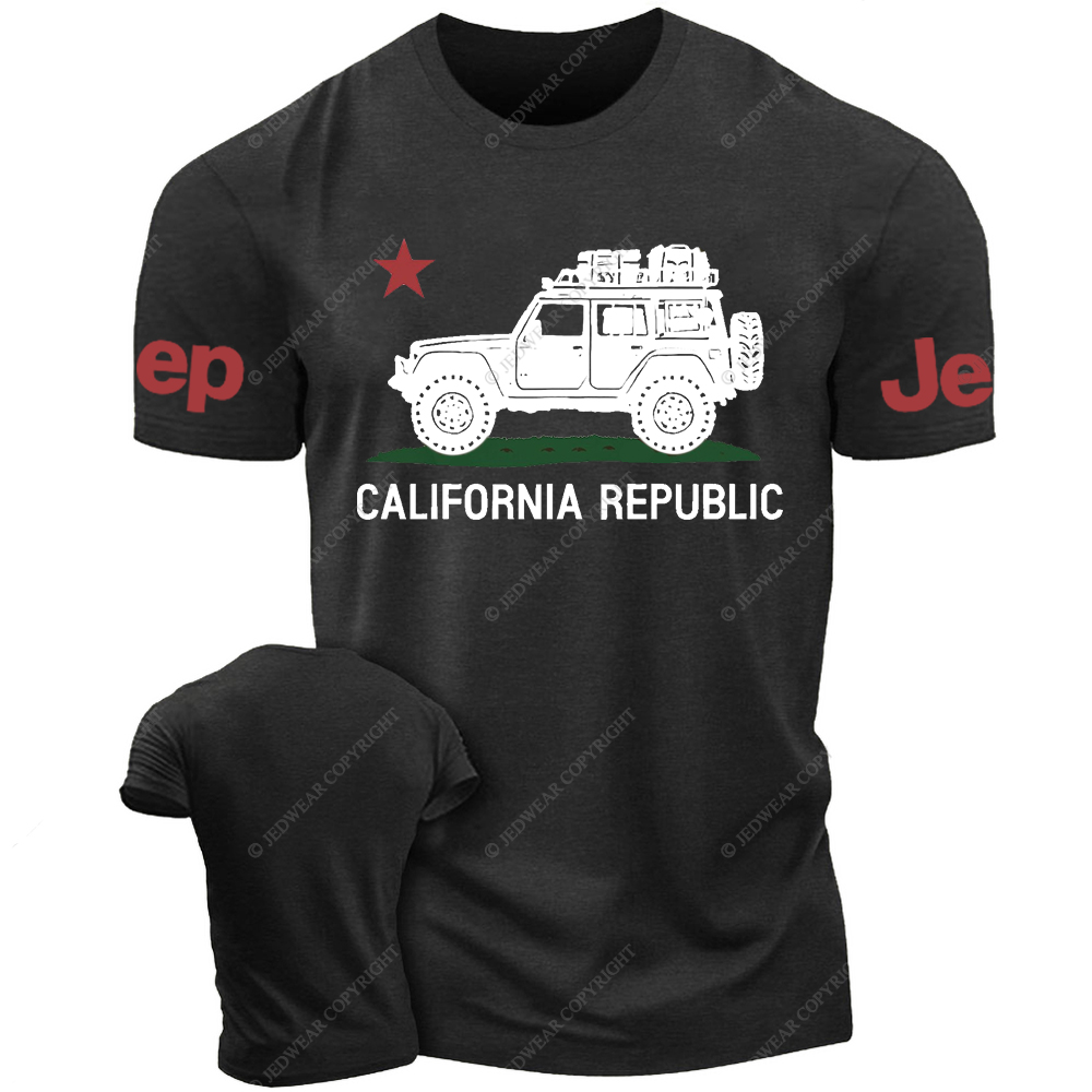 California Republic Military Star Jp T-Shirt