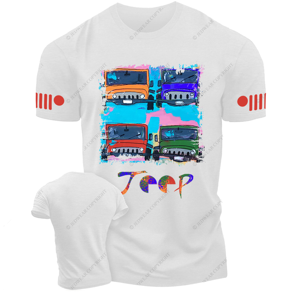 Off-Road Vehicle Colorful Painting Jp T-Shirt