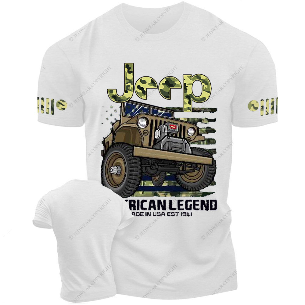 willys Four Wheel Drive CJ7 Wrangler Rubicon Army  Jp T-Shirt