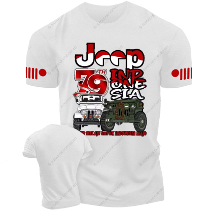 Kemerdekaan Indonesia Merdeka 79 Rubicon Willys Wrangler JK CJ7 Jp T-Shirt