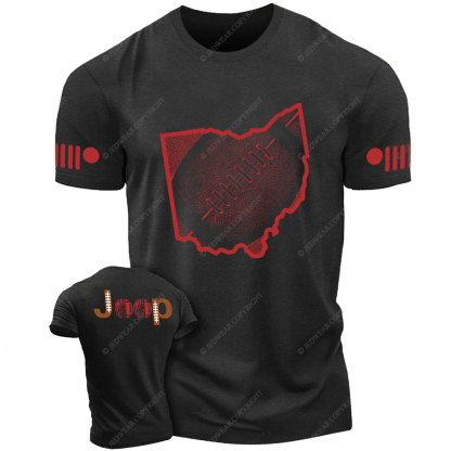 Ohio State Buckeyes Football Map Jp T-Shirt