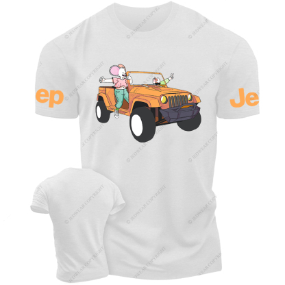 Funny Cute Cartoon Mouse Car Jp T-Shirt
