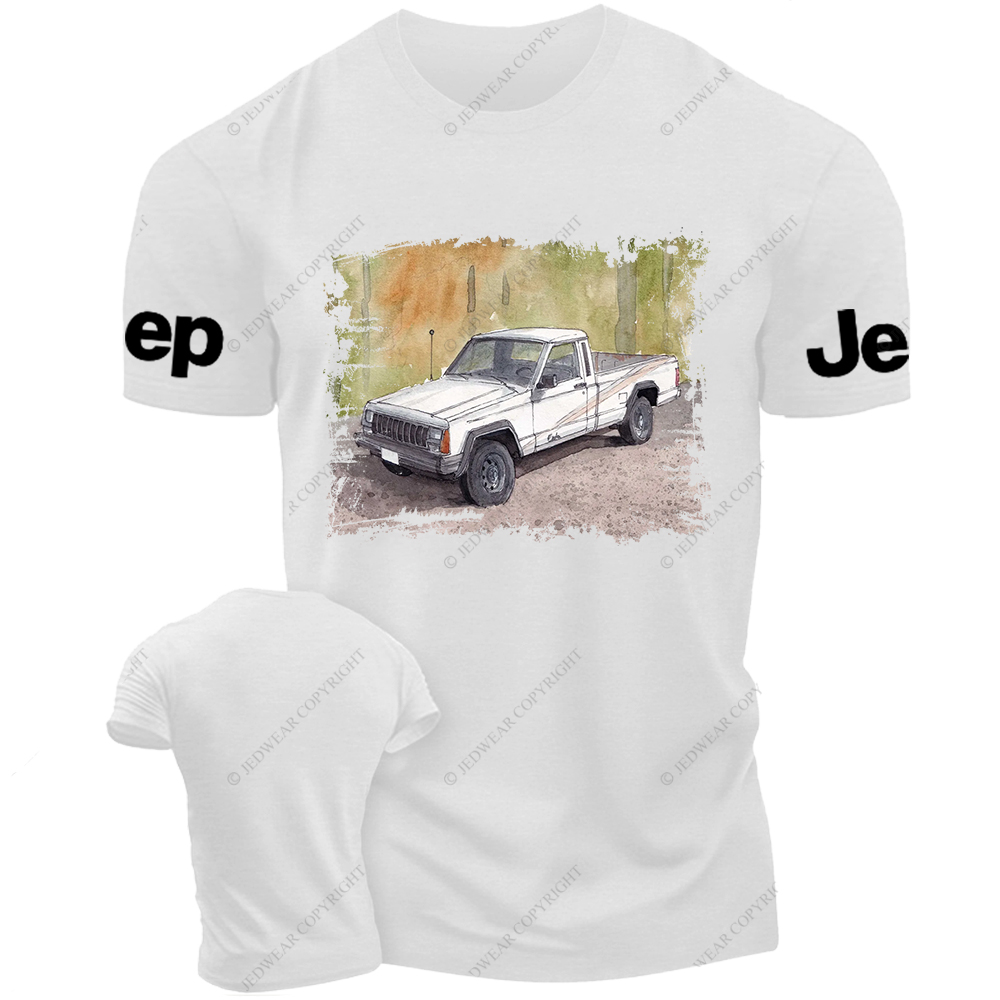 Comanche Pickup Truck Watercolor Painting Art Print Jp T-Shirt
