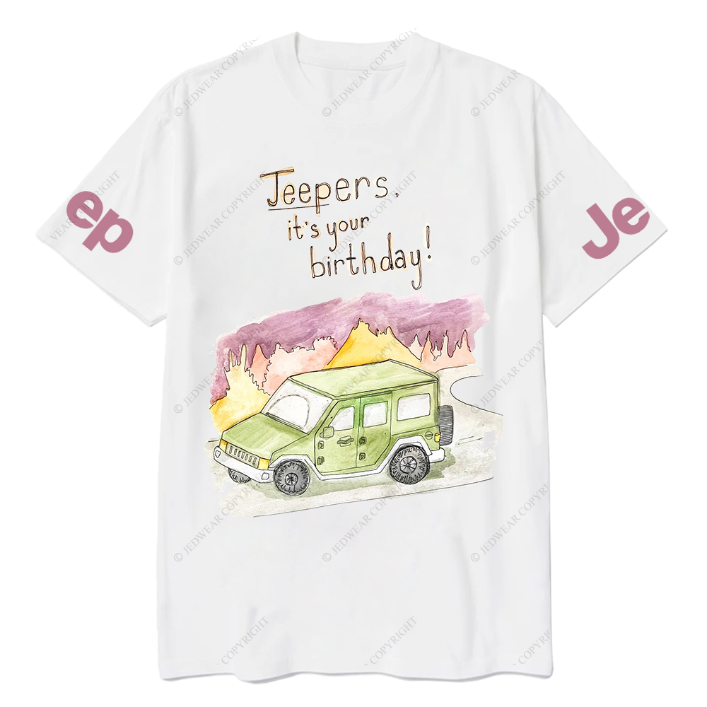 Funny Off-Road Cartoon It's Your Birthday Jp T-Shirt
