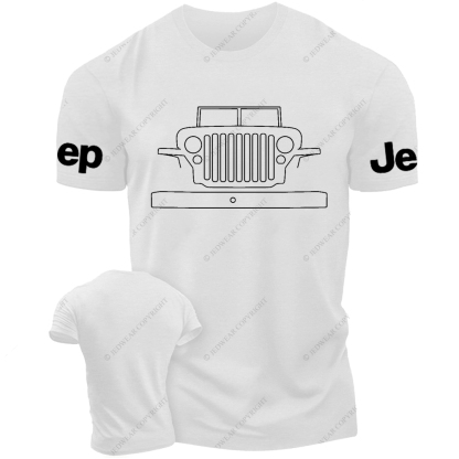 Clipart Line Drawing Off-Road Vehicle Willys Jp T-Shirt