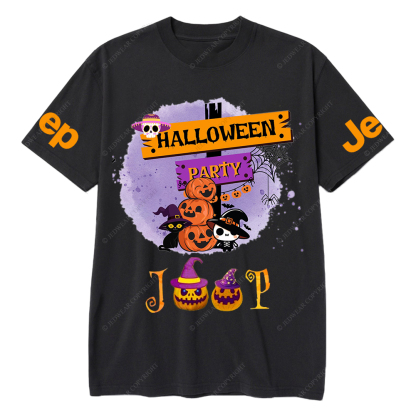 Pumpkin Halloween Party Spider Web Jp T-Shirt
