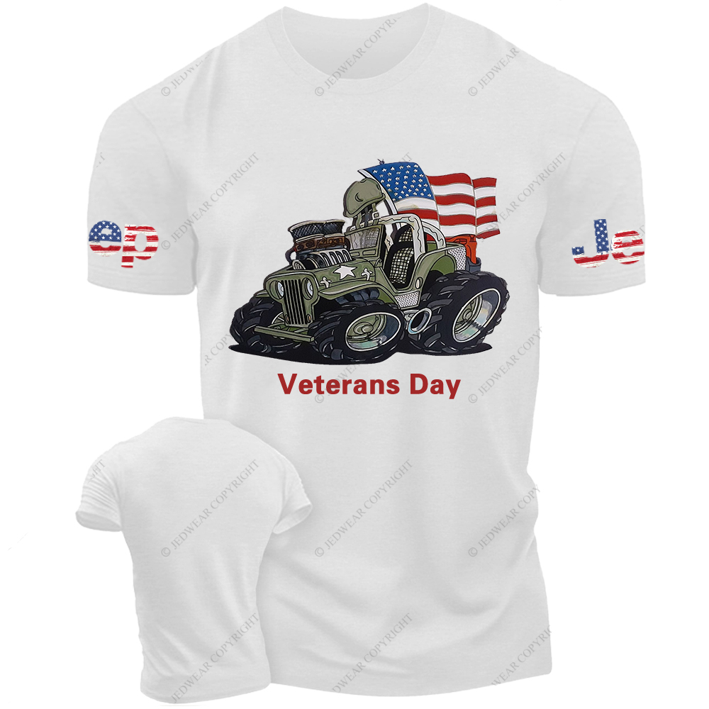 Veterans Day American Flag Patriot Jp T-Shirt