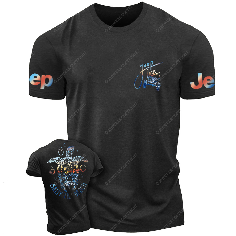 Salty Lil' Beach Summer Turtle Slippers Jp T-Shirt