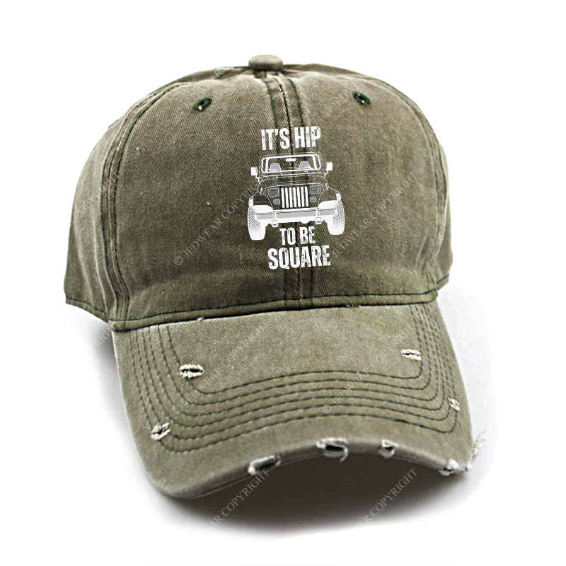 Wrangler YJ It's Hip To Be Square Jp Baseball Cap