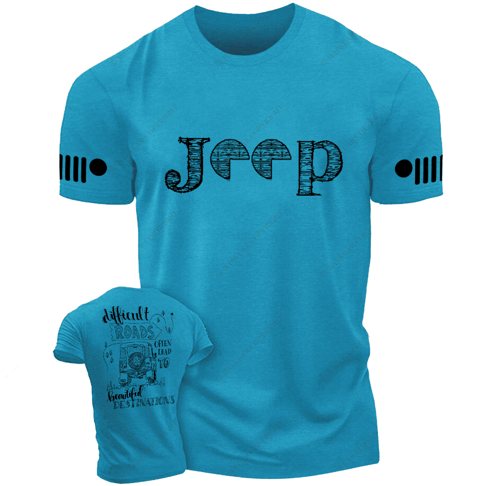 Difficult Roads Often Lead To Beautiful Destination Jp T-Shirt
