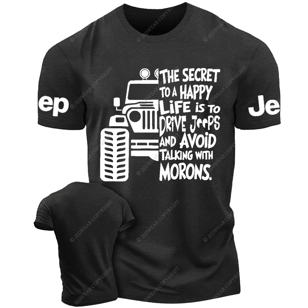The Secret To A Happy Life Is To Drive Jp T-Shirt