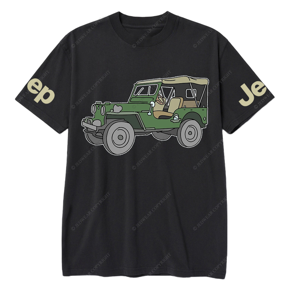 Cartoon Colorful Hand-Painted Jp T-Shirt