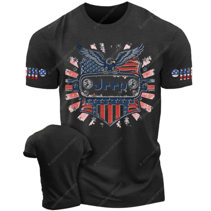 Eagle American Flag Grill Jp T-Shirt