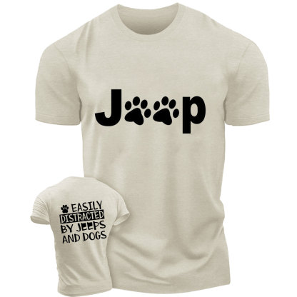 Easily Distracted By Jps And Dos Printed T-Shirt