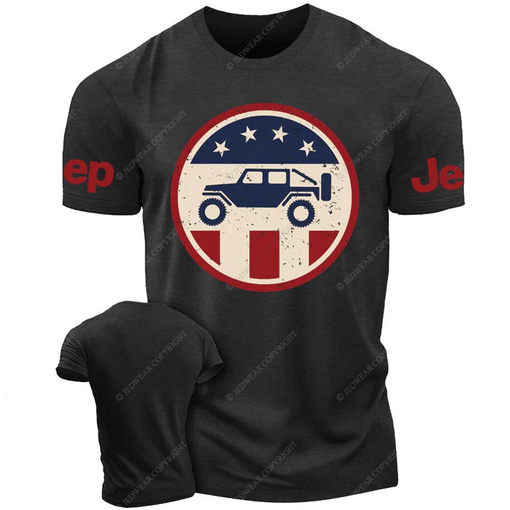 Patriotic Off-Road Adventure Vehicle Jp T-Shirt