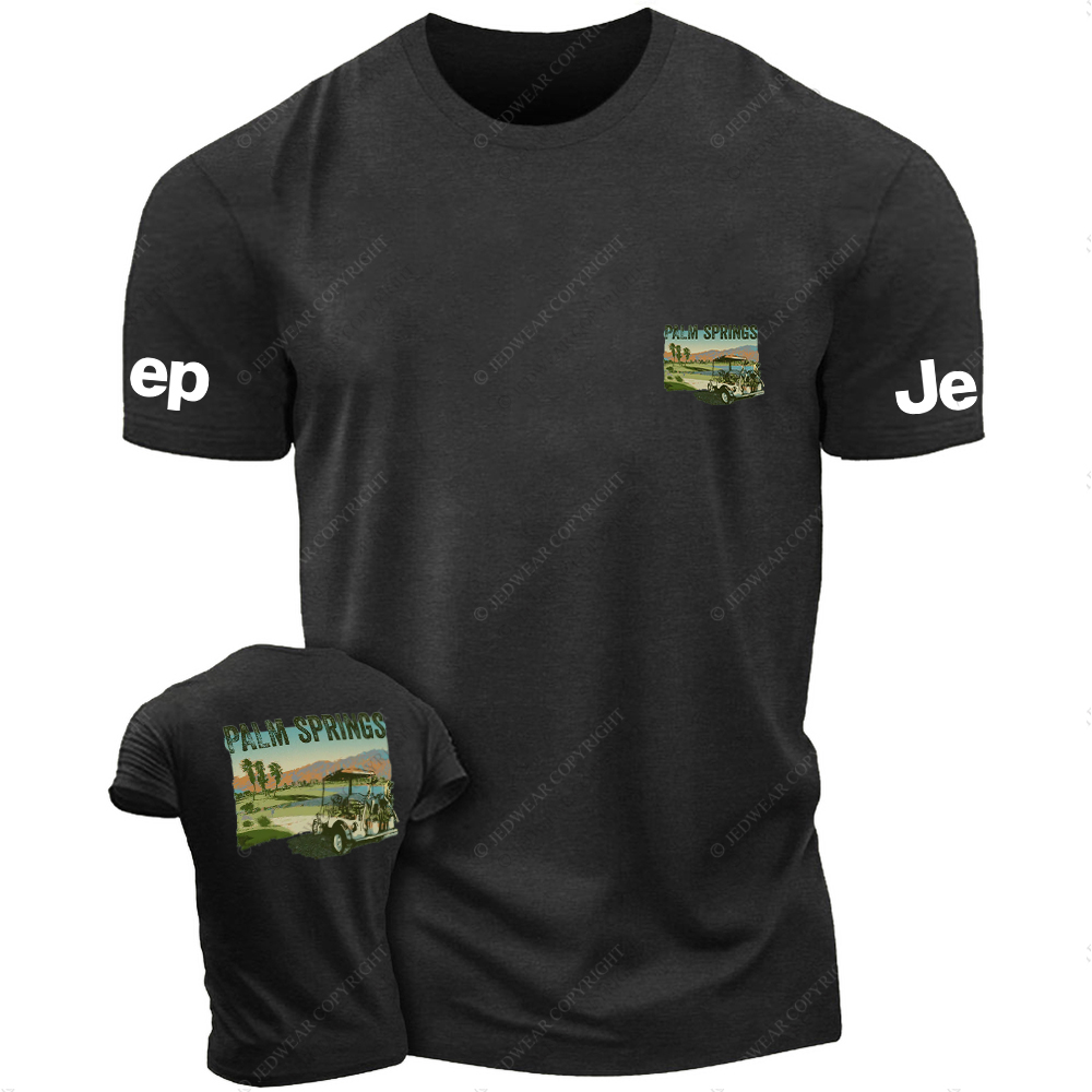 Hawaii Palm Springs Mountains Water Trees JP T-Shirt