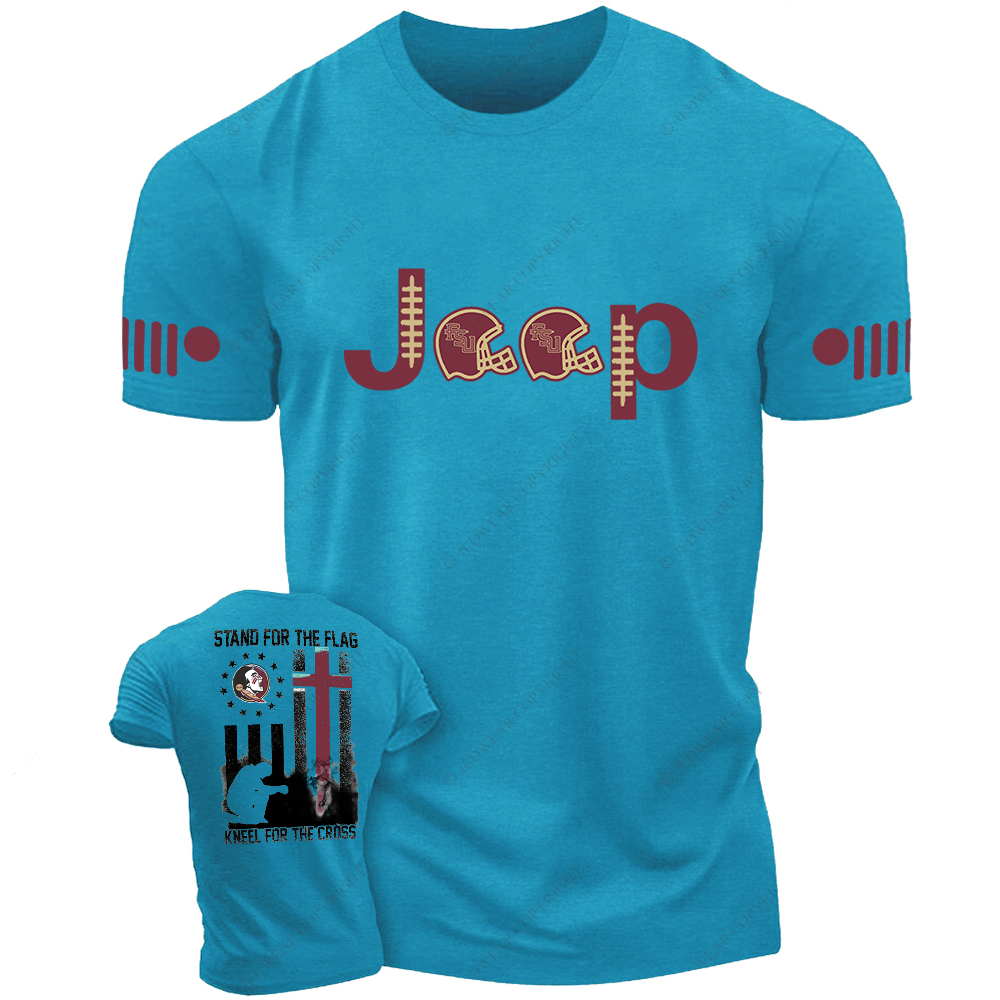 FSU Seminoles Stand For The Flag Kneel For The Cross Nation Jp T-Shirt