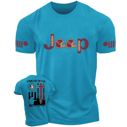 FSU Seminoles Stand For The Flag Kneel For The Cross Nation Jp T-Shirt