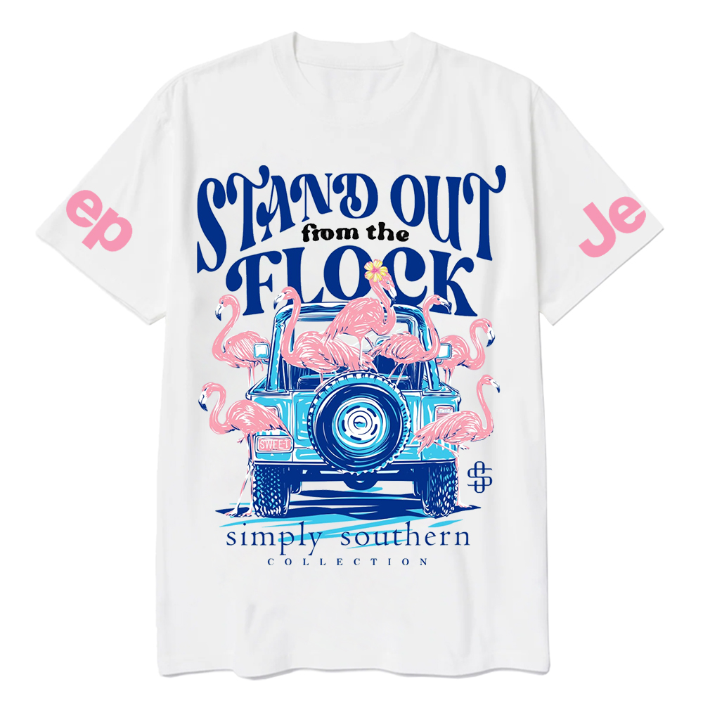 Simply Southern Stand Out from The Flock Flamingos Jp T-Shirt