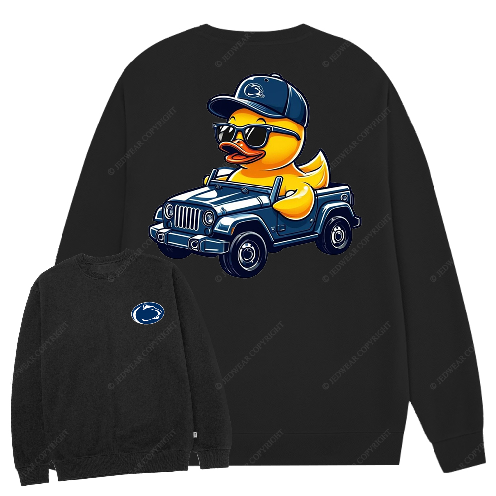 Penn State University Duck Jp Crew Neck Sweatshirt
