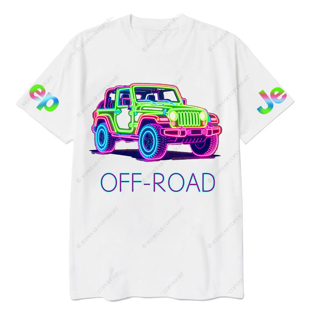 Colorful Neon Lines Car Jp T-Shirt