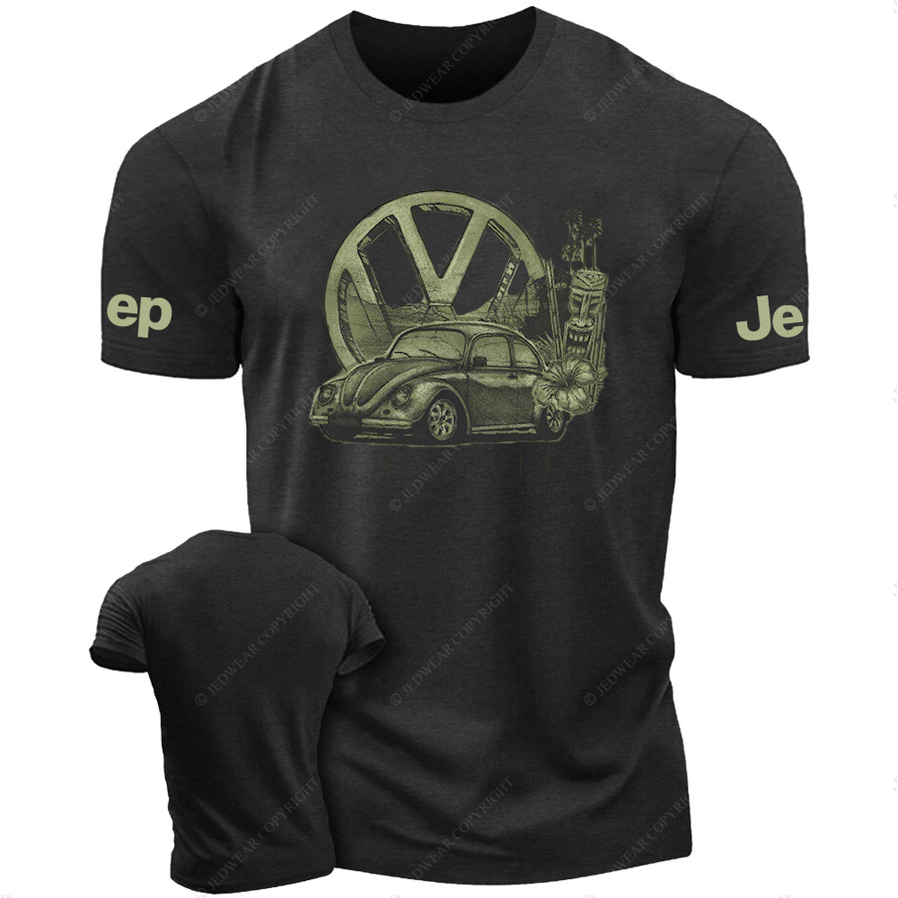 Retro Four Wheeler  Flowers And Grass JP T-Shirt