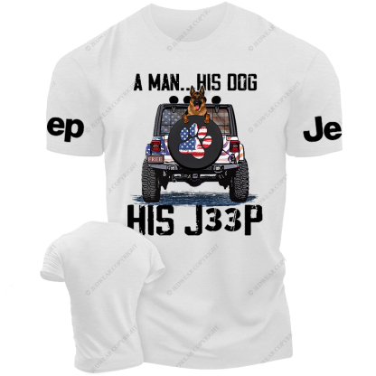 A Man His Dog His Car German Shepherd Jp T-Shirt