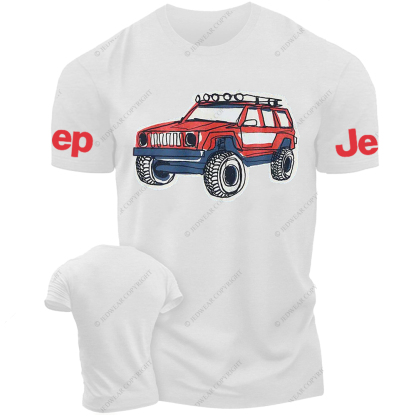 Colorful Hand-Painted 4x4 Jp T-Shirt