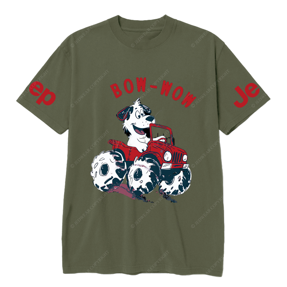 Bow Wow  Dalmatian Driving A Car JP T-Shirt