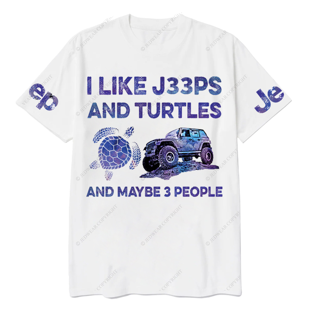 I LikeCars And Turtles And Maybe 3 People Jp T-Shirt