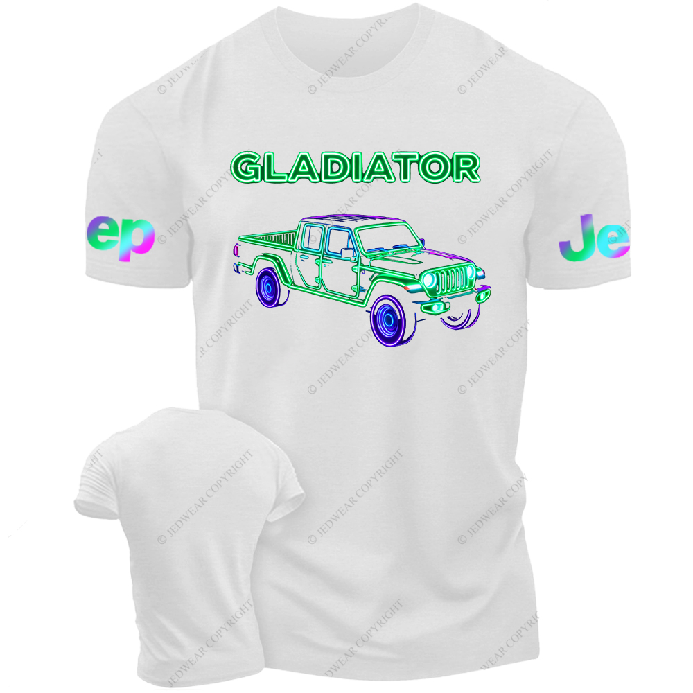 Colorful Neon Lines Gladiator Jp T-Shirt