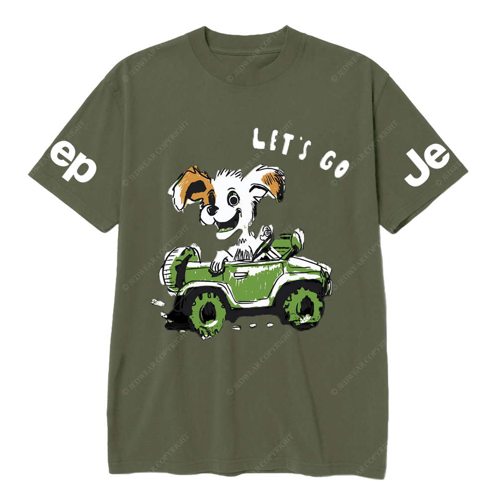 Let's Go  The Puppy Is Driving Happily JP T-Shirt