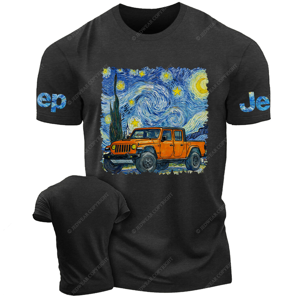  The Starry Night By Van Gogh Canvas Gladiator Jp T-Shirt 