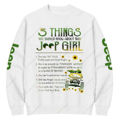 5 Things You Should Know About This Girl Jp Crew Neck Sweatshirt