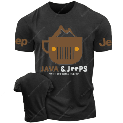 Java Coffee With Offroad Peeps  Jp T-Shirt 