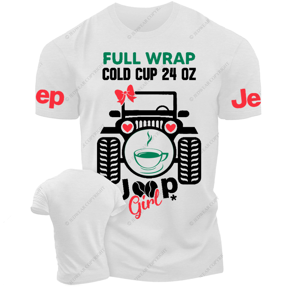 Full Wrap Cold Cup Girl  Jp T-Shirt 