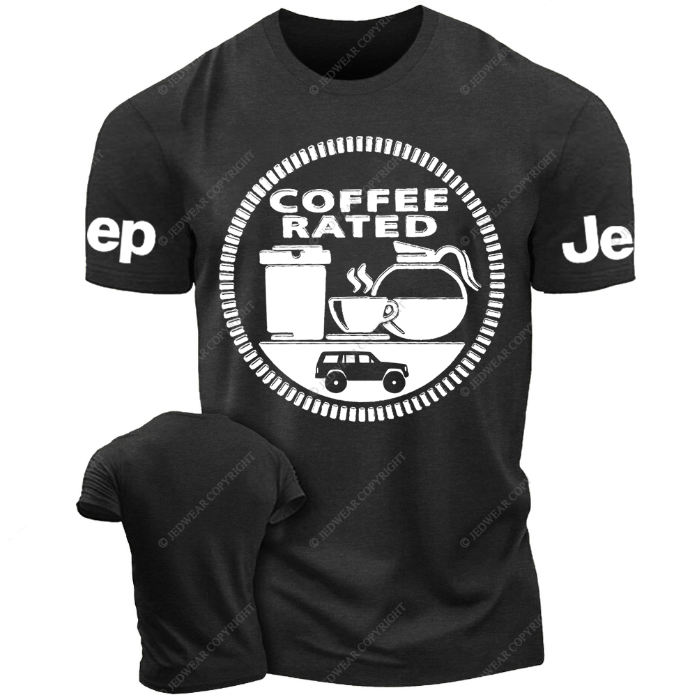 Coffee Rated 4x4 Offroad Car  Jp T-Shirt 