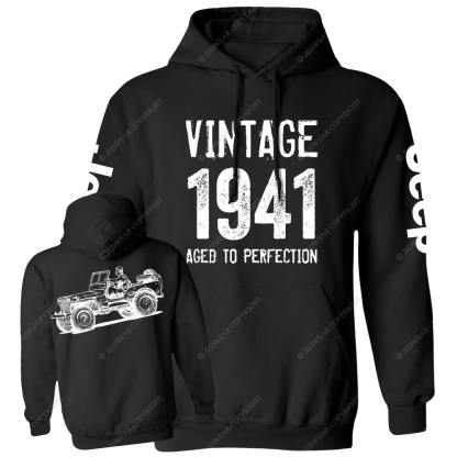 Vintage Aged To Perfection 1941 Jp Casual Hoodie