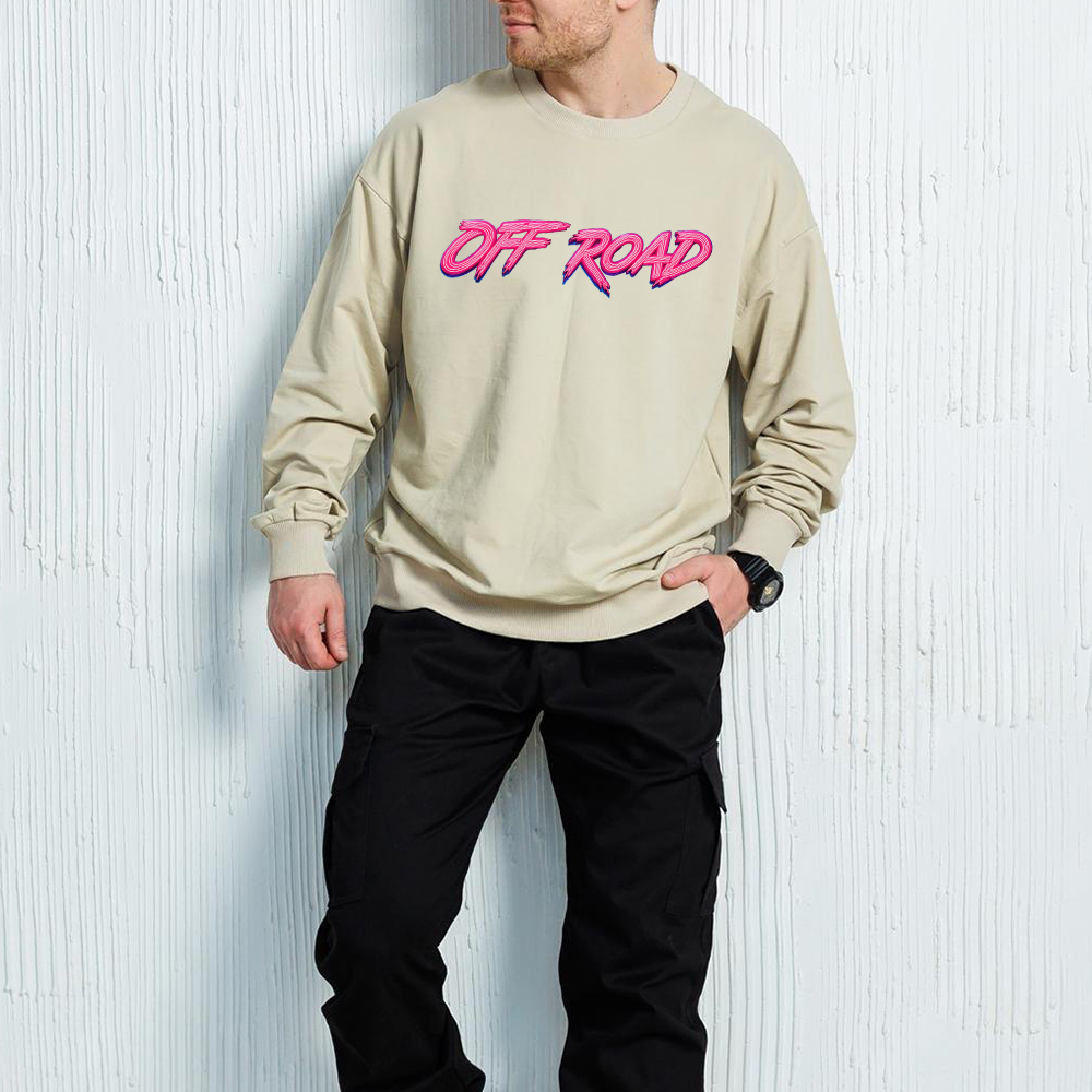Colorful Neon Lines Jp Crew Neck Sweatshirt