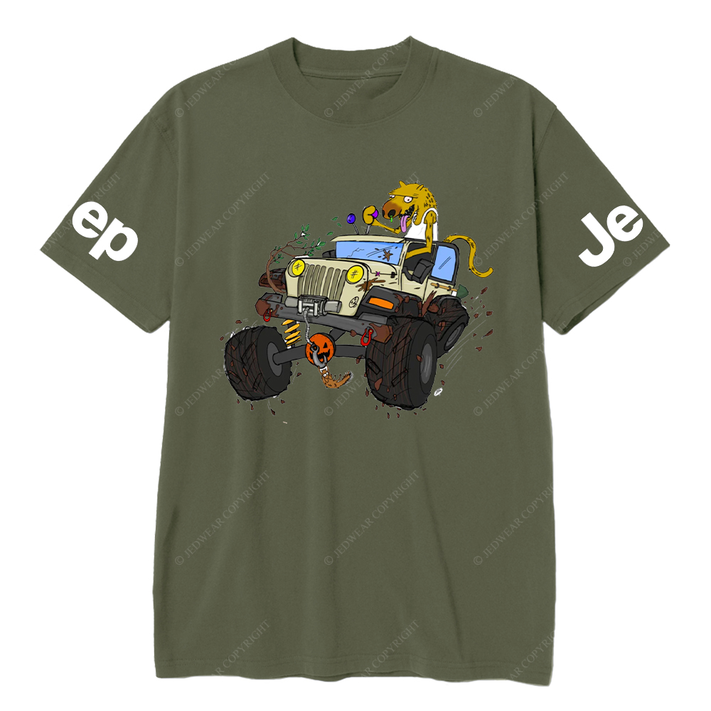 Wolf Is Driving Branches Mud Spots JP T-Shirt