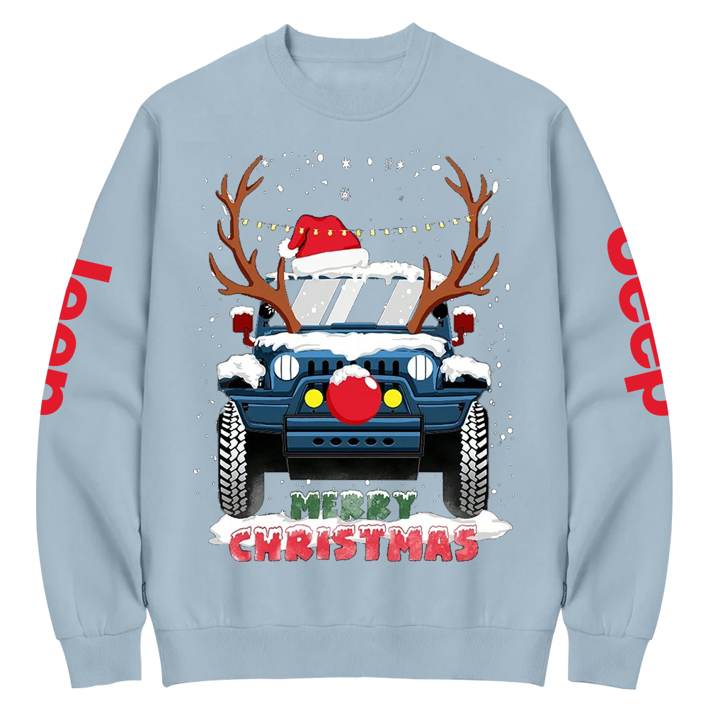 Merry Christmas Santa Jp Crew Neck Sweatshirt