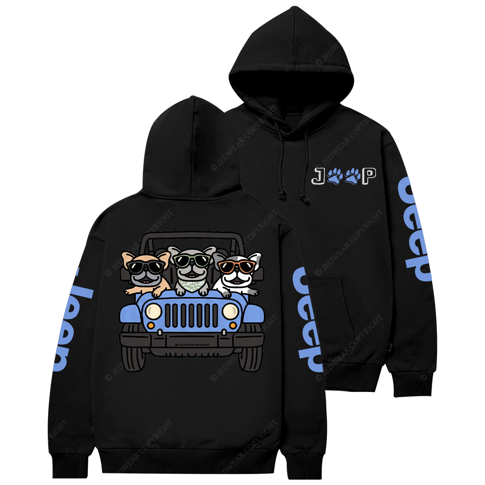 Blue Cars Frenchies Jp Casual Hoodie