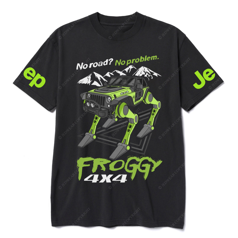 No Road No roblem  Froggy JP T-Shirt